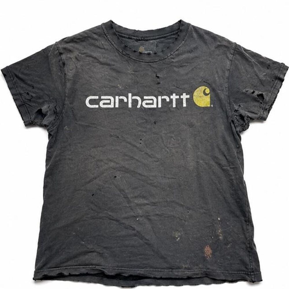 Carhartt Men's Black and Grey T-shirt